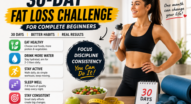 30 Day Fat Loss Challenge for Complete Beginners