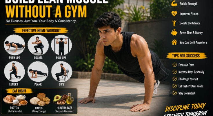 How to Build Lean Muscle Without a Gym