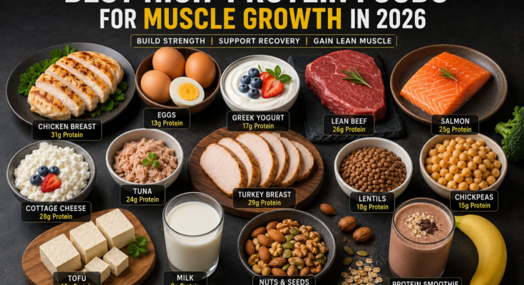 Best High Protein Foods for Muscle Growth in 2026