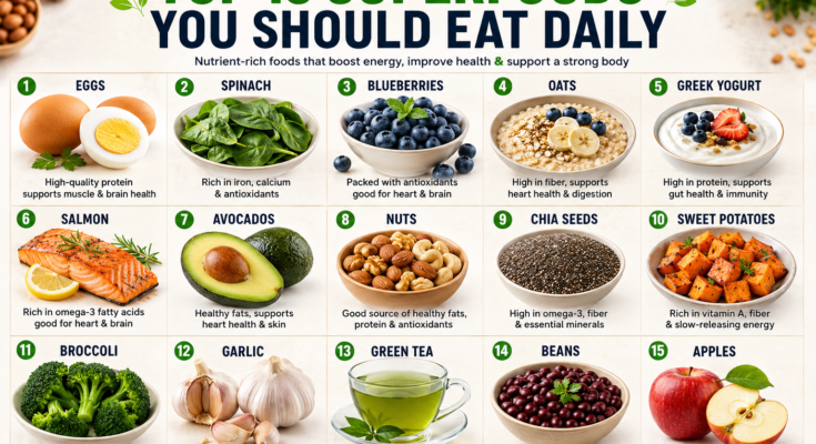 Top 15 Superfoods You Should Eat Daily